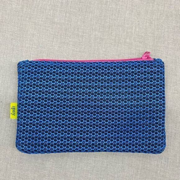 Ipsy Neon Stripe Makeup Bag - Picture 4 of 6